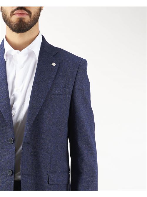 Wool micropatterned suit Manuel Ritz MANUEL RITZ | abito | 3732A331824364488